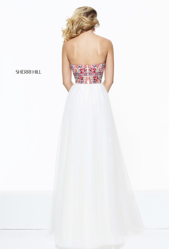 SHERRI HILL Style 50873 Size 2 Ivory/Multi – Enchanted Formals