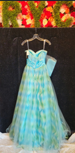 CLARISSE Style 17176 Size 8 Green/Blue