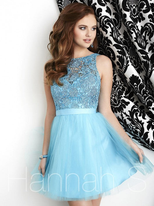 hannah's blue dress Hannah S | Dresses | Hannah S Blue Swirl Sequin Black Satin Bow Semi Formal Dance Dress Womens Sz 6