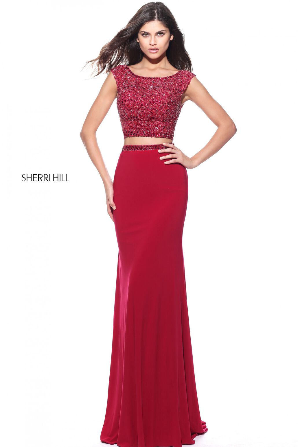 SHERRI HILL Style 51125 Size 8 Emerald