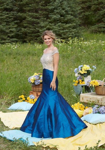 MORILEE Style 99158 Size 10 Turquoise/Beige