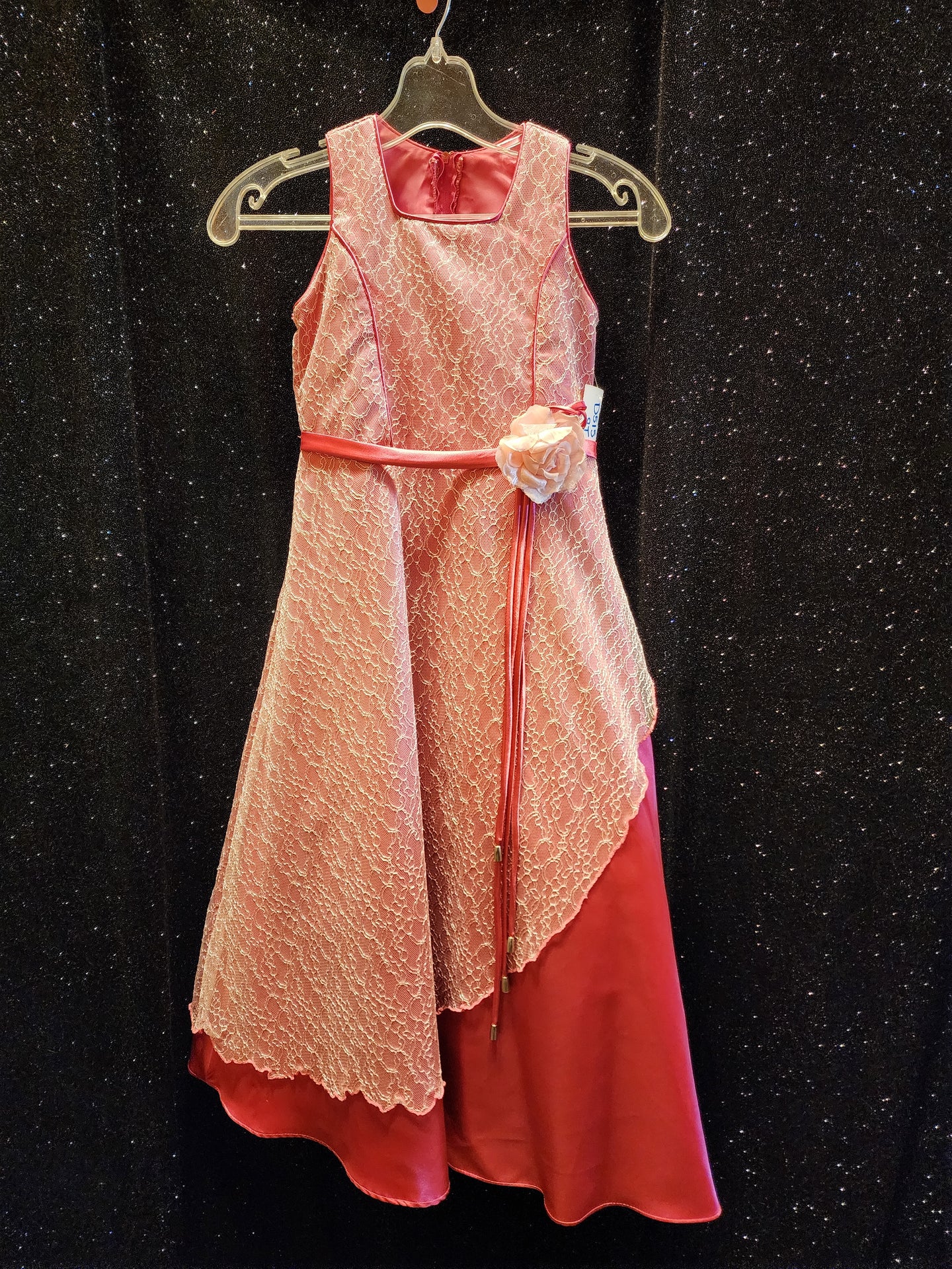ANGEL Style D515 Size 8T Pink Lace Flower Belt