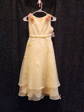 RARE EDITIONS Style D550 Size 12T Yellow Pink Flower