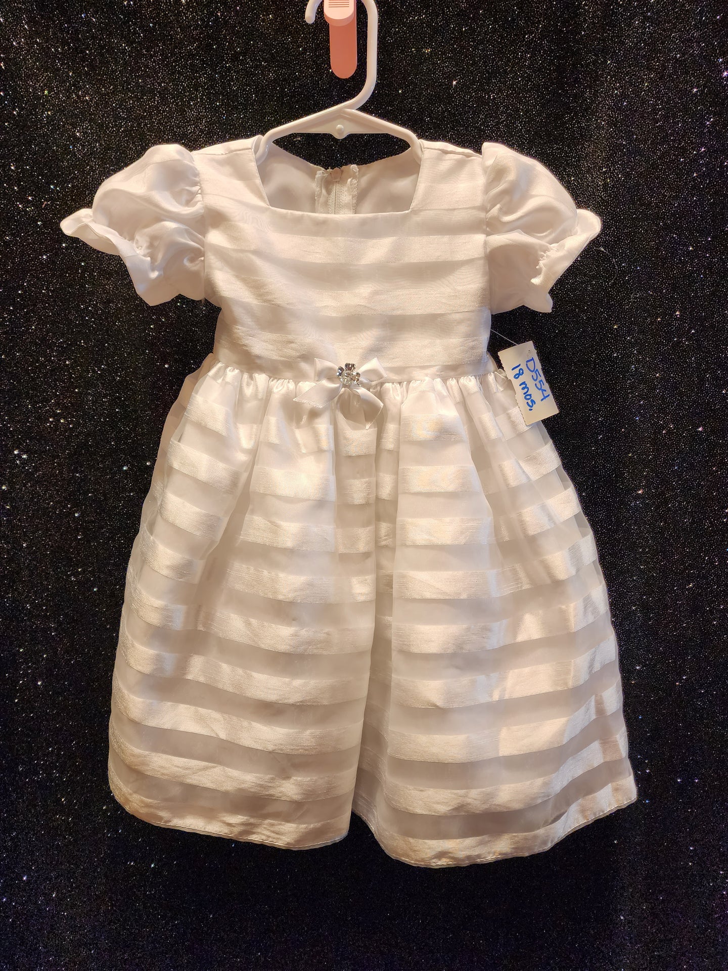 SWEA PEA & LILLI Style D554 Size 18 mos White Bow