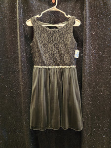 SPEECHLESS Style D570 Size 10 Black Lace Rhinestone