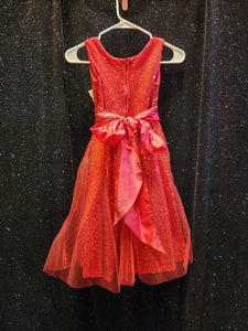 TIP TOP Style D600 Size 6T Red Sequin tulle