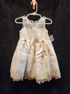 KIDTURE Style D610 Size 2T White Flower Pink Green