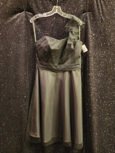 ALFRED ANGELO Style D661 Size 12 Black One Shoulder