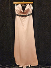 ALFRED ANGELO Style D674 Size 8 Pink Black Sash Bead