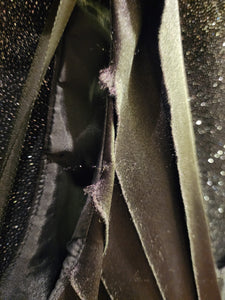 JONES WEAR Style D694 Size 14 Black Rhinestone Sequin
