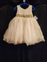 BLUEBERI Style D832 Size 2T Ivory w/ Gold rhinestone
