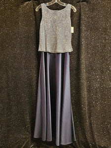 ARIANNA Style D859 Size 6 Navy Silver Glitter