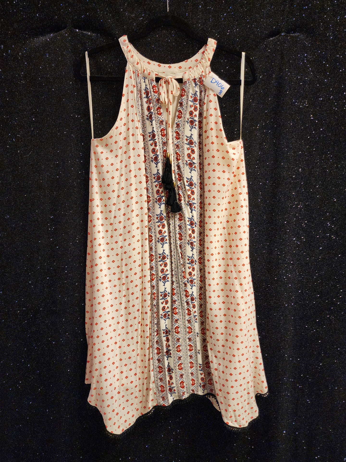 KNOX ROSE Style D906 Size 8 Ivory Floral