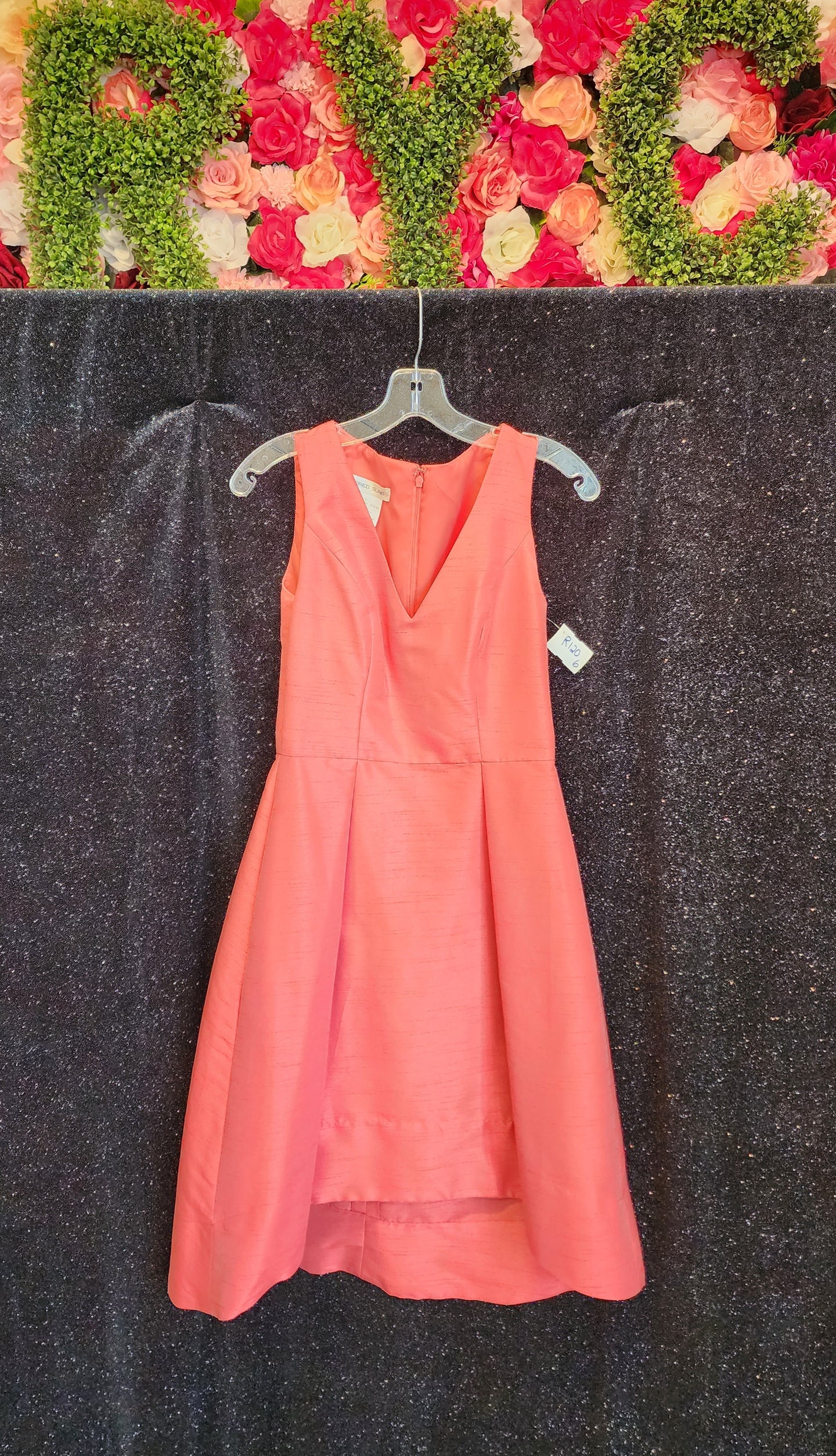 ALFRED SUNG Style 586 Size 6 Candy Coral