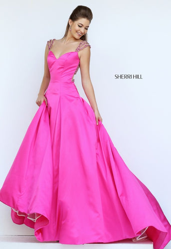 SHERRI HILL Style 50229 Size 8 Fuchsia