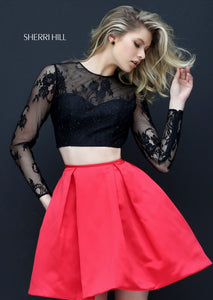 SHERRI HILL Style 50533 Size 00 Blk/Red
