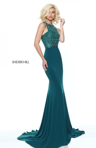 SHERRI HILL Style 50806 Size 00 Emerald