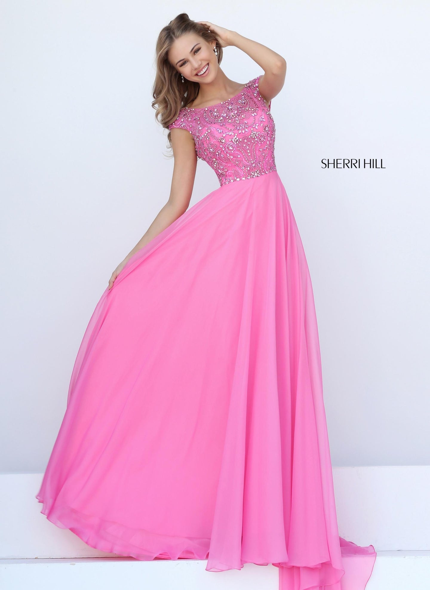 SHERRI HILL Style 50849 Size 14 Pink