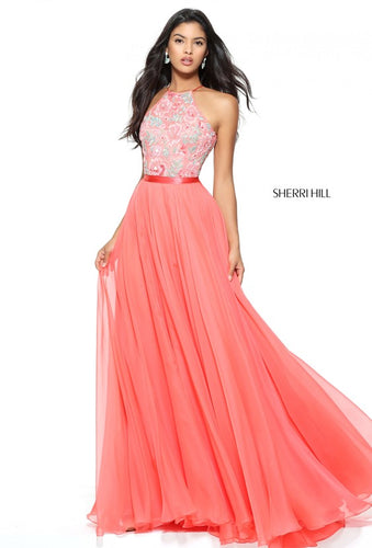 SHERRI HILL Style 50931 Size 0 Coral