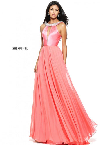 SHERRI HILL Style 50988 Size 0 Coral