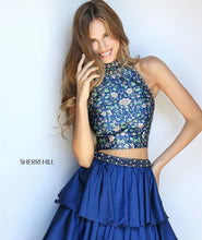 SHERRI HILL Style 51040 Size 6 Plum Print