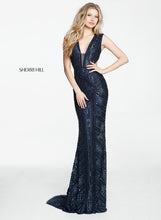 SHERRI HILL Style 51245 Size 0 Navy