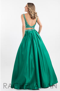 RACHEL ALLAN Style 7505 Size 0 Emerald