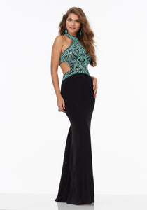 MORILEE Style 99127 Size 2 Black/Turquoise