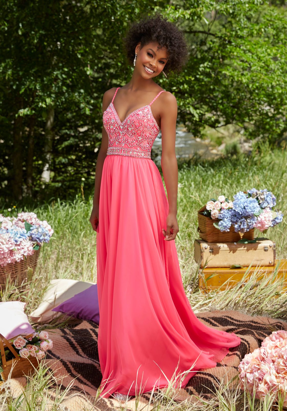 MORILEE Style 99129 Size 4 Neon Pink