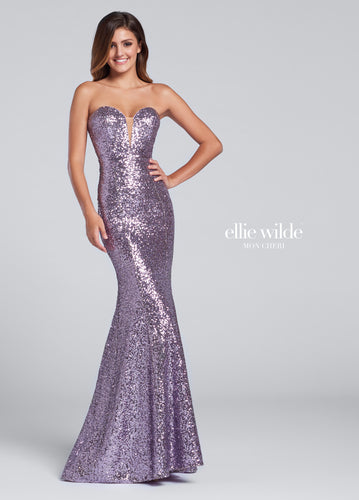ELLIE WILDE Style 117033 Size 12 Lilac