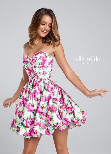 ELLIE WILDE Style 117036 Size 4 Pink/Multi
