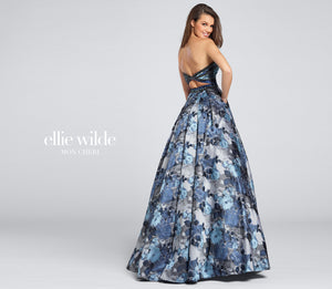 ELLIE WILDE Style 117162 Size 14 Blue Smoke