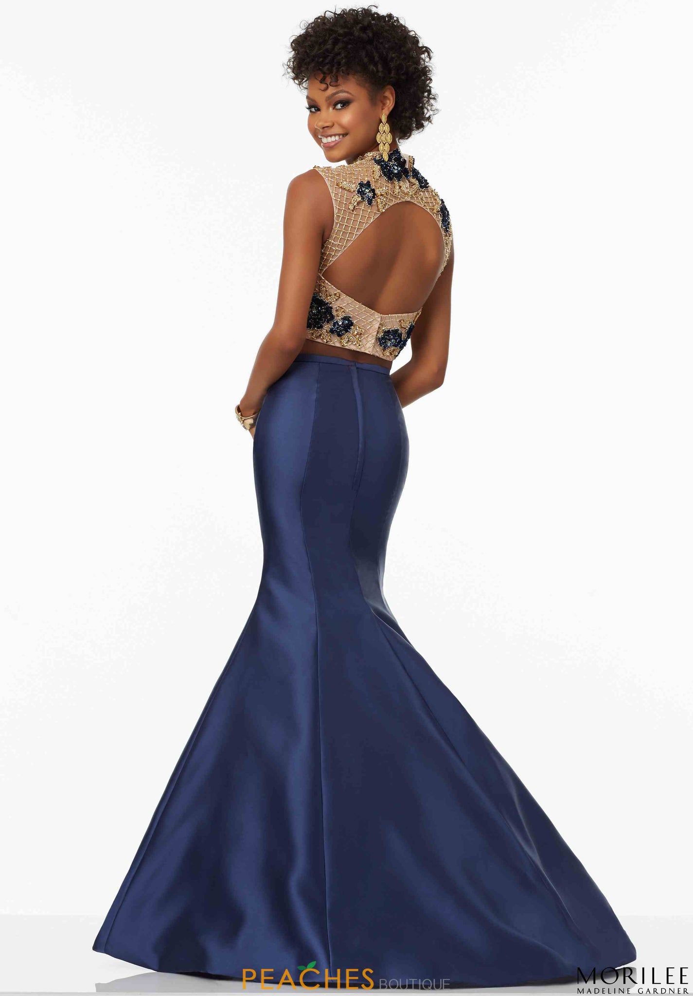 mori lee navy prom dress 49180 Morilee Prom