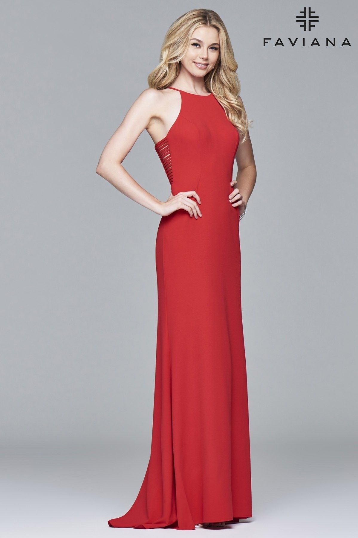 FAVIANA Style 7913 Size 0 Red Hot
