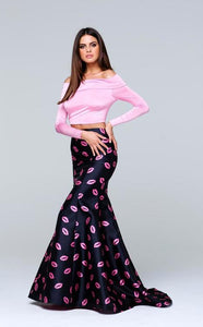 TARIK EDIZ Style 50112 Size 4 Power Pink